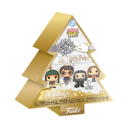 Harry Potter Tree Holiday Pocket Pop! Vinyl 4-Pack