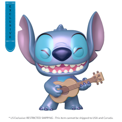 Lilo & Stitch Stitch with Ukelele US Exclusive Pearlescent Pop! Vinyl