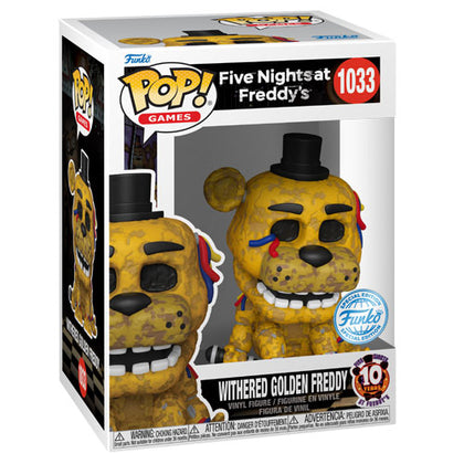 Five Nights at Freddys FNAF Withered Golden Freddy US Exclusive Pop! Vinyl