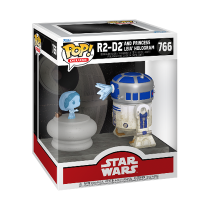 Star Wars R2D2 with Leia Hologram Pop! Deluxe