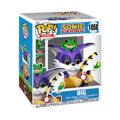 Sonic the Hedgehog Big the Cat with Froggy 6 Inch Pop! Vinyl