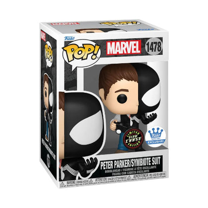 Marvel Split Peter Parker/Symbiote Suit US Exclusive Glow CHASE Pop! Vinyl