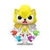 Sonic the Hedgehog Super Sonic with Chaos Emeralds Flocked US Exclusive Pop! Vinyl