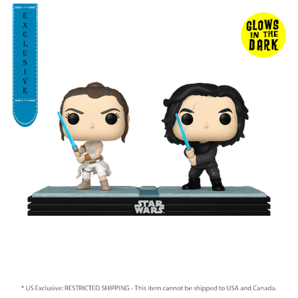 Star Wars Rey & Kylo Ren US Exclusive Glow Pop! Moment