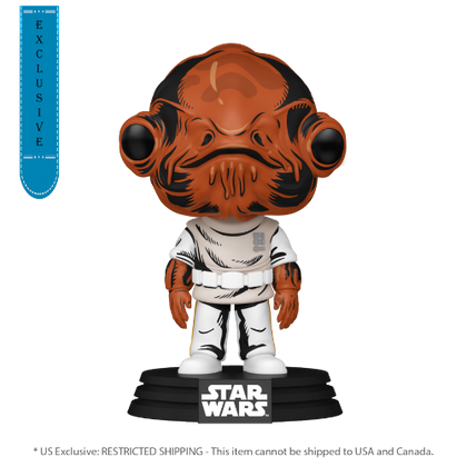 Star Wars Admiral Ackbar (Retro) US Exclusive Pop! Vinyl