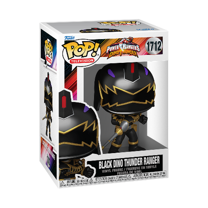 Power Rangers Dino Fury Black Dino Ranger Pop! Vinyl