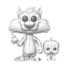 Looney Tunes Sketched Sylvester & Tweety Pop! Vinyl