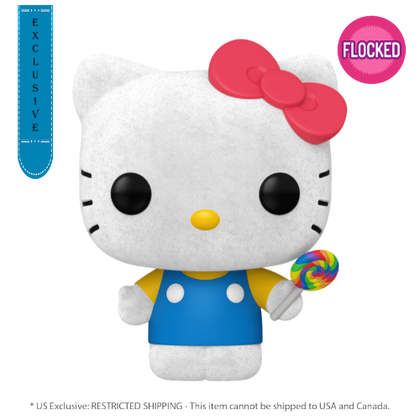 Hello Kitty with Lollipop US Exclusive Flocked Pop! Vinyl