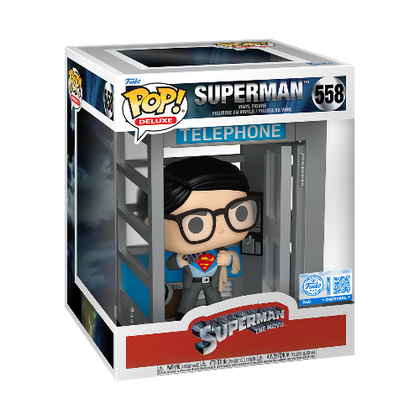 DC Comics Superman in Phone Booth Pop! Deluxe
