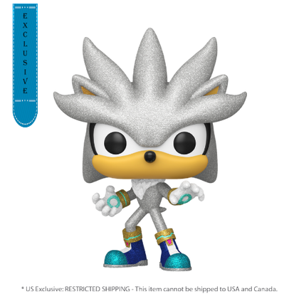 Sonic The Hedgehog Silver US Exclusive Diamond Glitter Pop! Vinyl