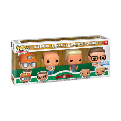 King of the Hill Dale, Hank, Bill & Boomhauer US Exclusive Pop! Vinyl 4-Pack