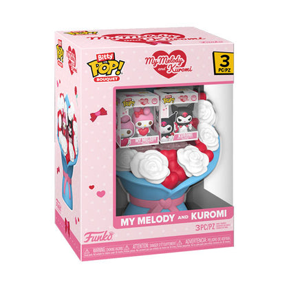 Hello Kitty My Melody & Kuromi Valentines Bitty Pop! Bouquet