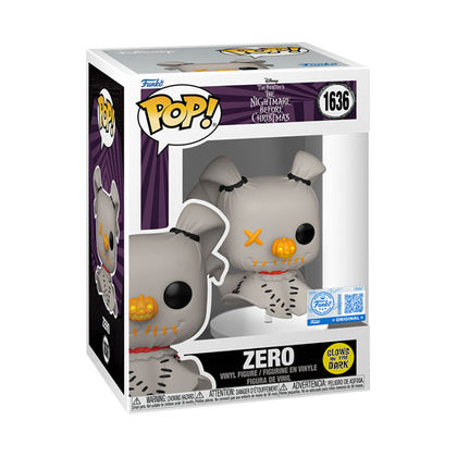The Nightmare Before Christmas Patchwork Zero Glow US Exclusive Pop! Vinyl