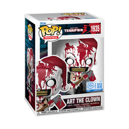 Terrifier 3 Art the Clown with Axe & Santa Hat US Exclusive Pop! Vinyl