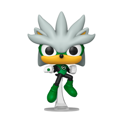 Justice League x Sonic the Hedgehog Silver as Green Lantern US Exclusive Pop! Vinyl