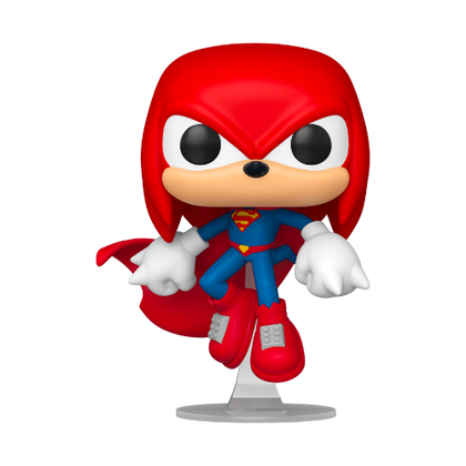 Justice League x Sonic the Hedgehog Knuckles as Superman Pop! Vinyl