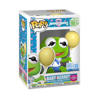 Muppets Baby Kermit (Flocked) US Exclusive Pop! Vinyl