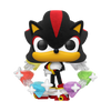 Sonic the Hedgehog Shadow the Hedgehog with Emeralds Flocked US Exclusive Pop! Vinyl
