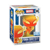 Marvel Spiderman as Human Torch US Exclusive Pop! Vinyl