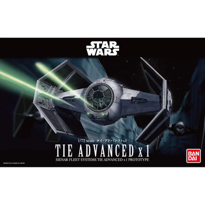 Star Wars Tie Advanced X 1 1:72 Scale Plastic Model Kit