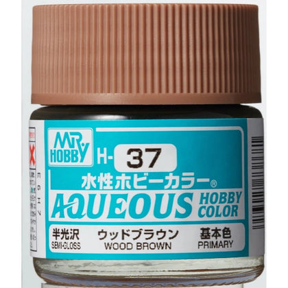 Mr Hobby Aqueous Color Paint H-037 Semi-Gloss Primary Wood Brown