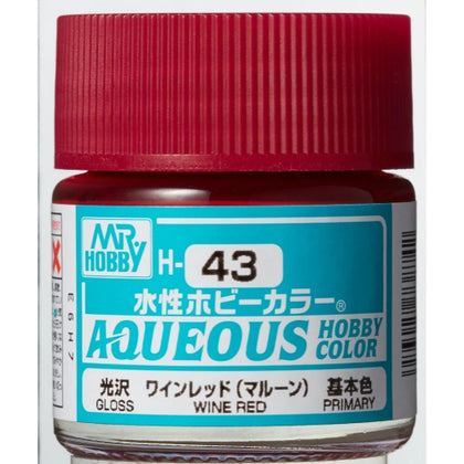 Mr Hobby Aqueous Color Paint H-043 Gloss Primary Wine Red