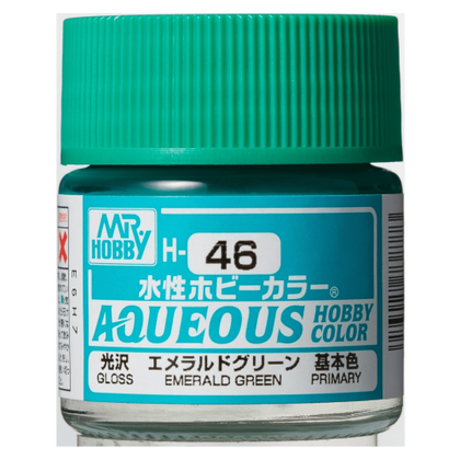 Mr Hobby Aqueous Color Paint H-046 Gloss Primary Emerald Green