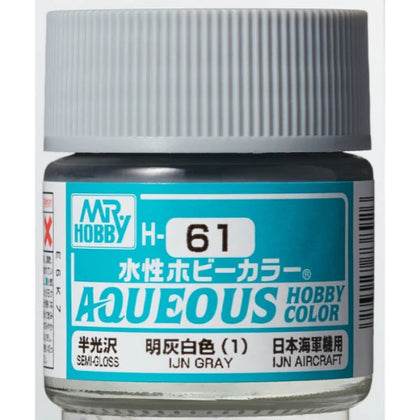 Mr Hobby Aqueous Color Paint H-061 Semi-Gloss Aircraft IJN Gray (Mitsubishi)