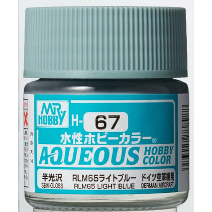 Mr Hobby Aqueous Color Paint H-067 Semi-Gloss German Aircraft RLM65 Light Blue