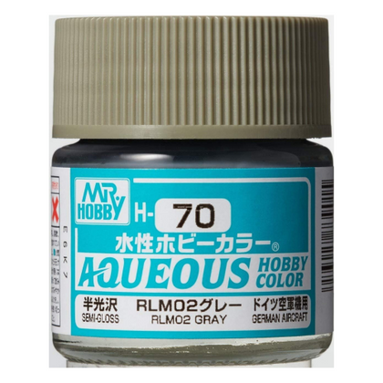 Mr Hobby Aqueous Color Paint H-070 Semi-Gloss German Aircraft RLM02 Gray