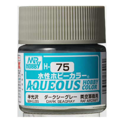 Mr Hobby Aqueous Color Paint H-075 Semi-Gloss RAF Aircraft Camo Dark Seagray