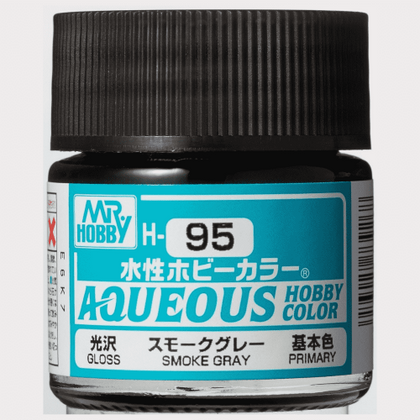 Mr Hobby Aqueous Color Paint H-095 Gloss Primary Car Smoke Gray