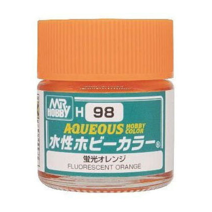 Mr Hobby Aqueous Color Paint H-098 Primary Fluorescent Orange