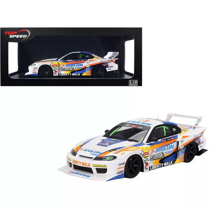 Top Speed Nissan Silvia S15 LB-Super Silhouette Liberty Walk 1:18 Scale Diecast Vehicle