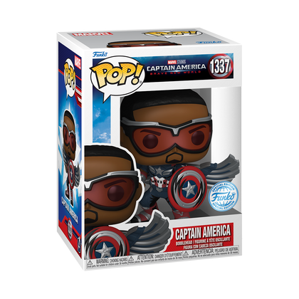 Captain America 4 Captain America Sam Wilson Retro Comic US Exclusive Pop! Vinyl