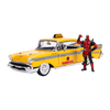 Deadpool 1957 Chevy Bel Air Taxi with Figure 1:24 Scale Diecast Vehicle