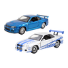 Fast & Furious Brians Nissan Skyline GT-R 1:32 Scale Diecast Vehicle Twin Pack