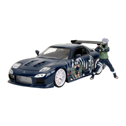 Naruto Kakashi with 1993 Mazda RX-7 V2 1:24 Scale Diecast Vehicle