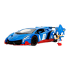 Sonic the Hedgehog Lamborghini Veneno with Figure 1:24 Scale Diecast Vehicle