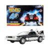 Back To The Future Delorean Time Machine Chrome 1:24 Scale Diecast Vehicle