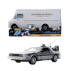 Back To The Future Delorean Time Machine with Truck Packaging 1:24 Scale Diecast Vehicle