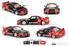 Kaido House Mini GT Nissan Skyline GT-R (R33) ADVAN V1 Black/Red 1:64 Scale Diecast Vehicle