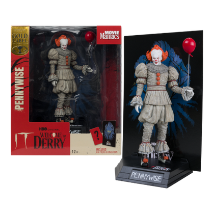 Welcome to Derry Pennywise Movie Maniacs 6 Inch Scale Action Figure