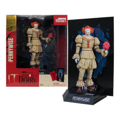 Welcome to Derry Pennywise (Flashback) Movie Maniacs 6 Inch Scale Action Figure