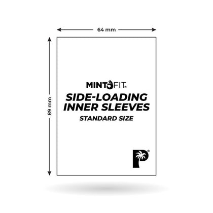 Deck Protector Palms Off MintFit Side-Load Inner Sleeve Standard 100ct Clear