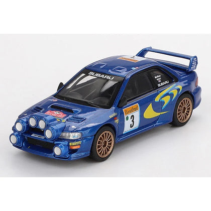 Mini GT Subaru Impreza WRC98 #3 Mcrae/Grist Blue 1:64 Scale Diecast Vehicle