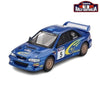 Mini GT Subaru Impreza WRC99 #5 1999 Rally Australia Winner 1:64 Scale Diecast Vehicle
