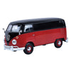 Motormax Timeless Legends Volkswagen Type 2 Delivery Van (Black/Red) 1:24 Diecast Model Car