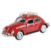 Motormax VW Volkswagen Collection 1966 Classic Beetle with Rear Luggage Rack Red 1:24 Scale Diecast Vehicle