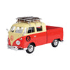 Motormax Volkswagen Collection - VW Type 2 with Roof Rack (Red) 1:24 Diecast Model Car